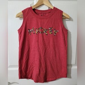 ⭐️ DISNEY Mickey Mouse Tank Top Red Size Small